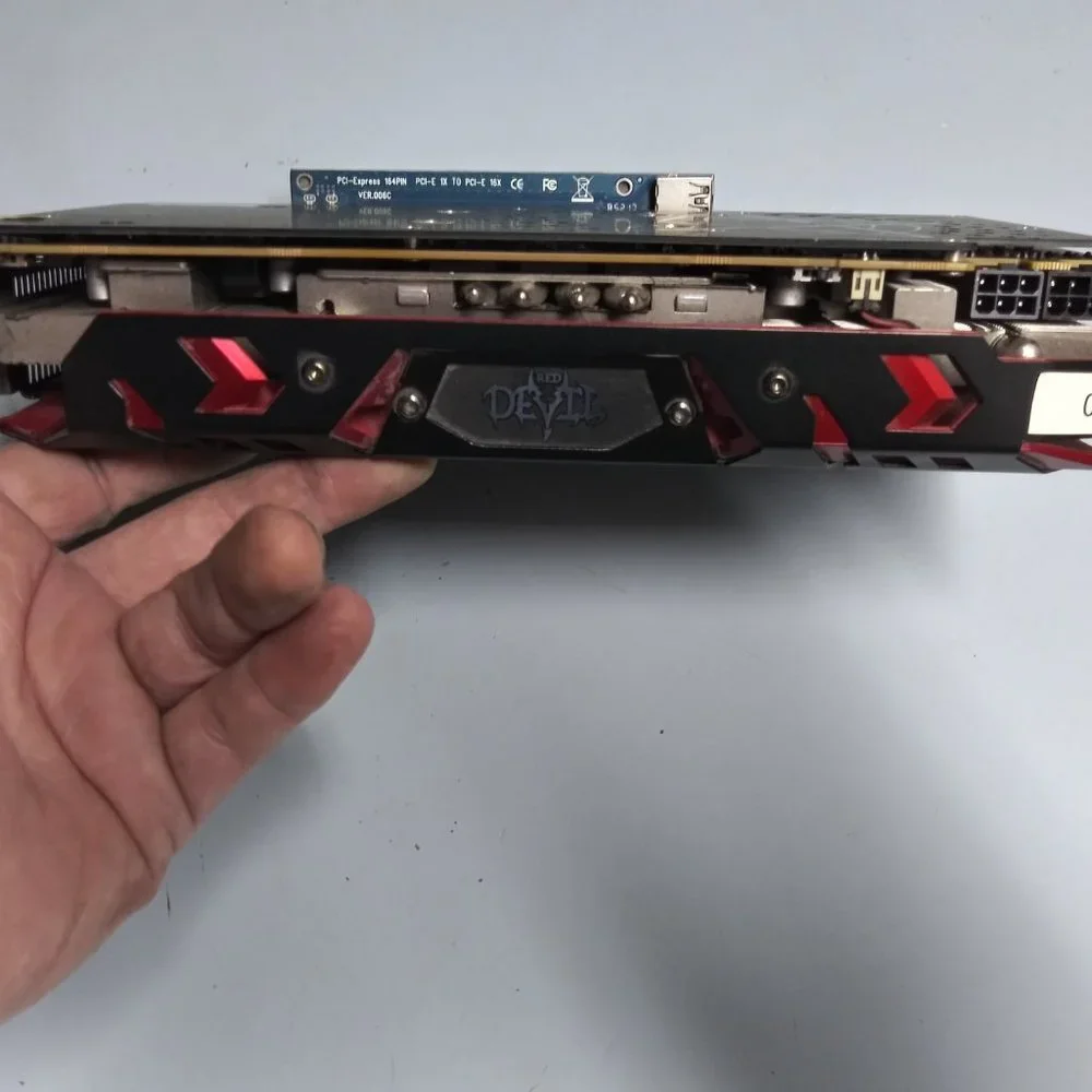 Power Color. Red Devil Radeon rx 580 graphics card